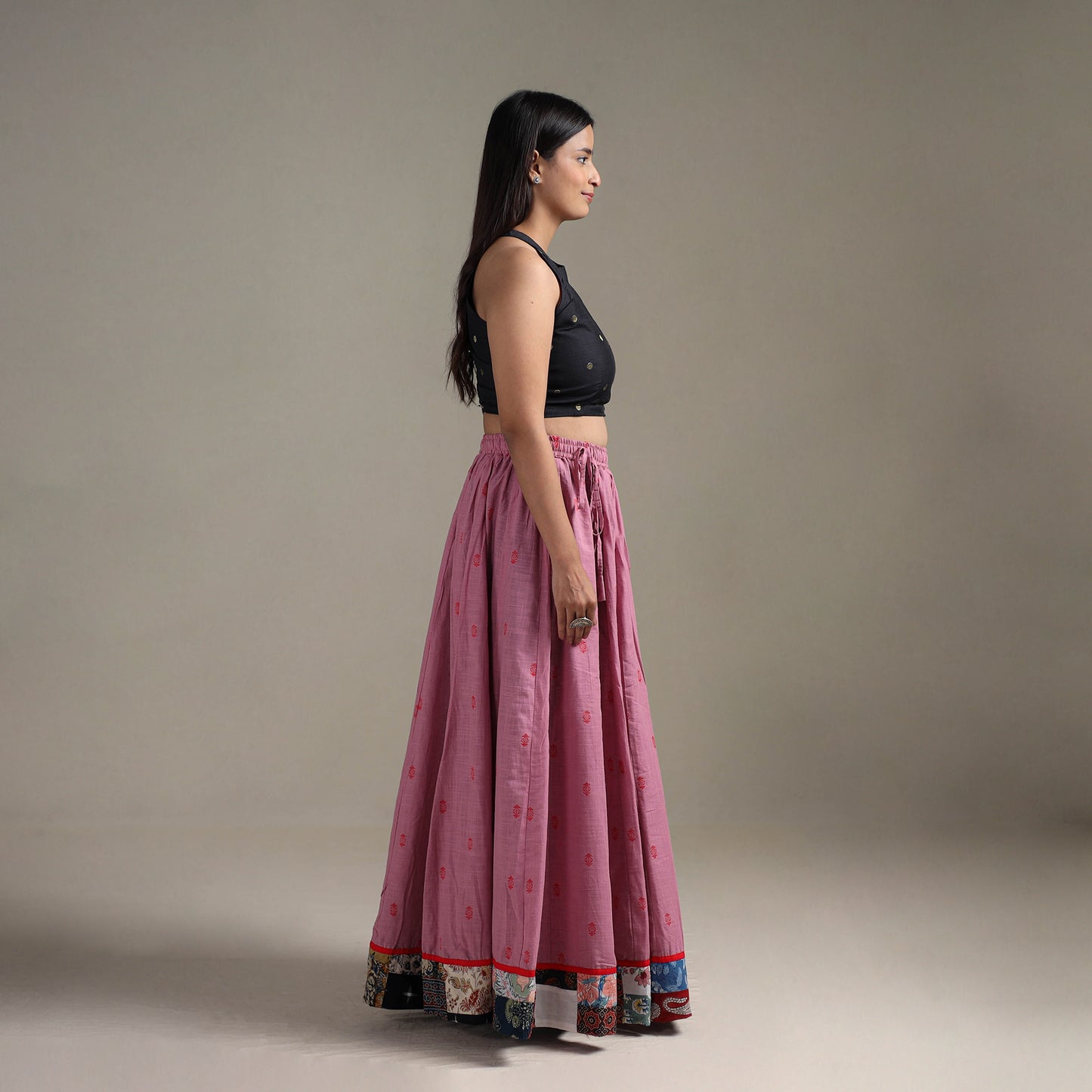 Jacquard 24 Kali Patchwork Cotton Long Skirt 18