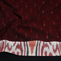 Maroon - Cotton Pochampally Ikat Blouse Piece 49