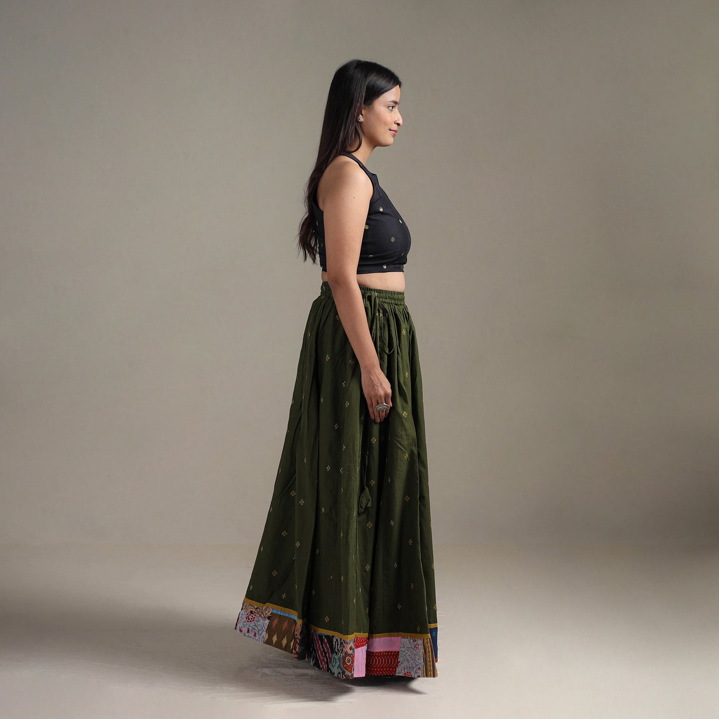 Jacquard 24 Kali Patchwork Cotton Long Skirt 19