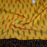 Yellow - Cotton Pochampally Ikat Blouse Piece 47