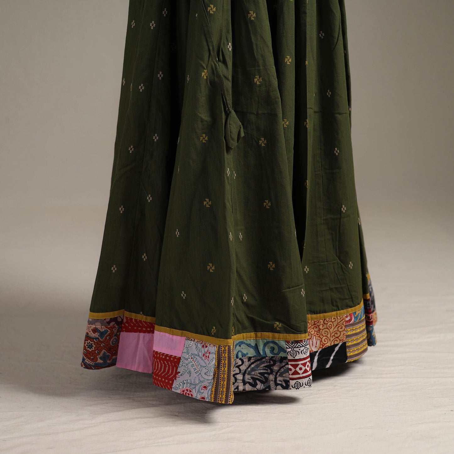 Jacquard 24 Kali Patchwork Cotton Long Skirt 19