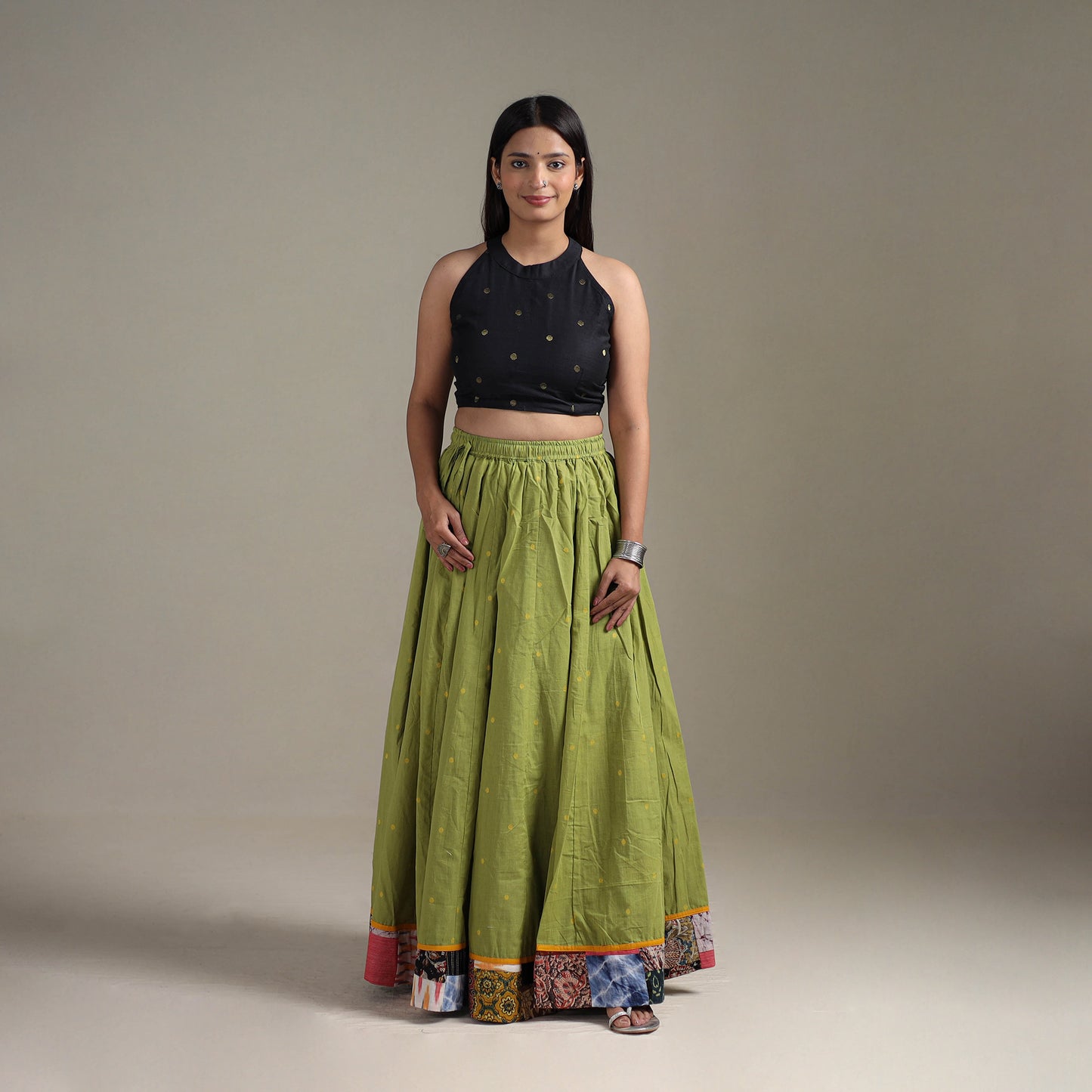 Jacquard 24 Kali Patchwork Cotton Long Skirt 20