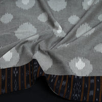 Grey - Cotton Pochampally Ikat Blouse Piece 41