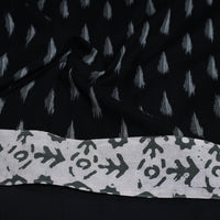 Black - Cotton Pochampally Ikat Blouse Piece 38