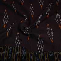 Brown - Cotton Pochampally Ikat Blouse Piece 36