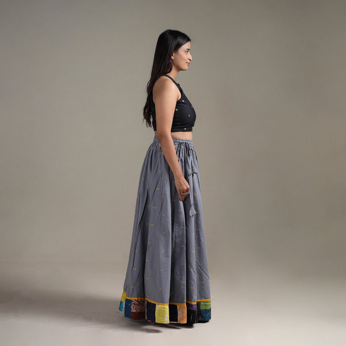 Jacquard 24 Kali Patchwork Cotton Long Skirt 22