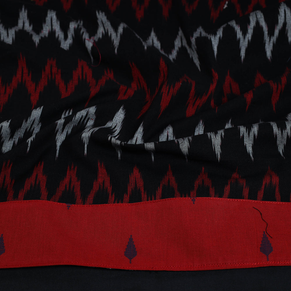 Black - Cotton Pochampally Ikat Blouse Piece 31