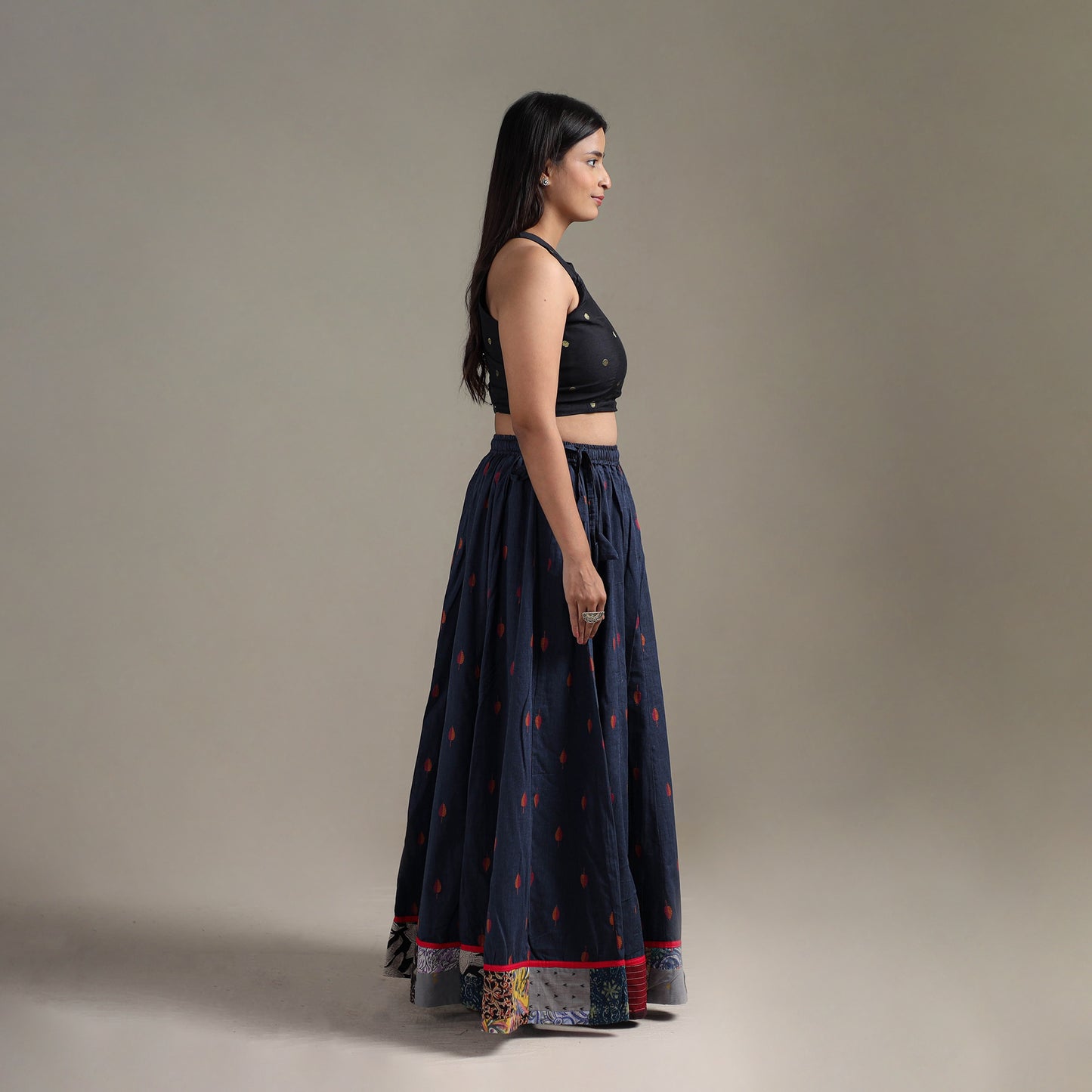 Jacquard 24 Kali Patchwork Cotton Long Skirt 23