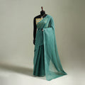 Green - Nazaakat Kota Doria Cotton Plain Saree with Blouse & Jewellery Set 56