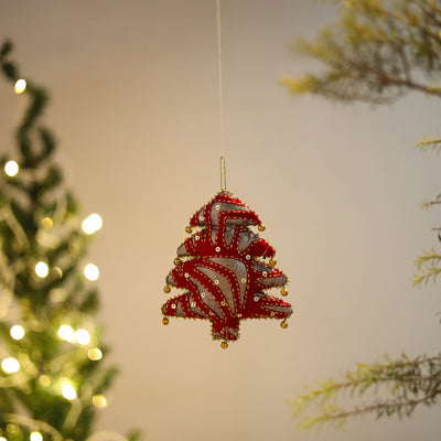 Tree Felt Ornament - Handmade Christmas Decor 46