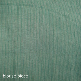 Green - Nazaakat Kota Doria Cotton Plain Saree with Blouse & Jewellery Set 56
