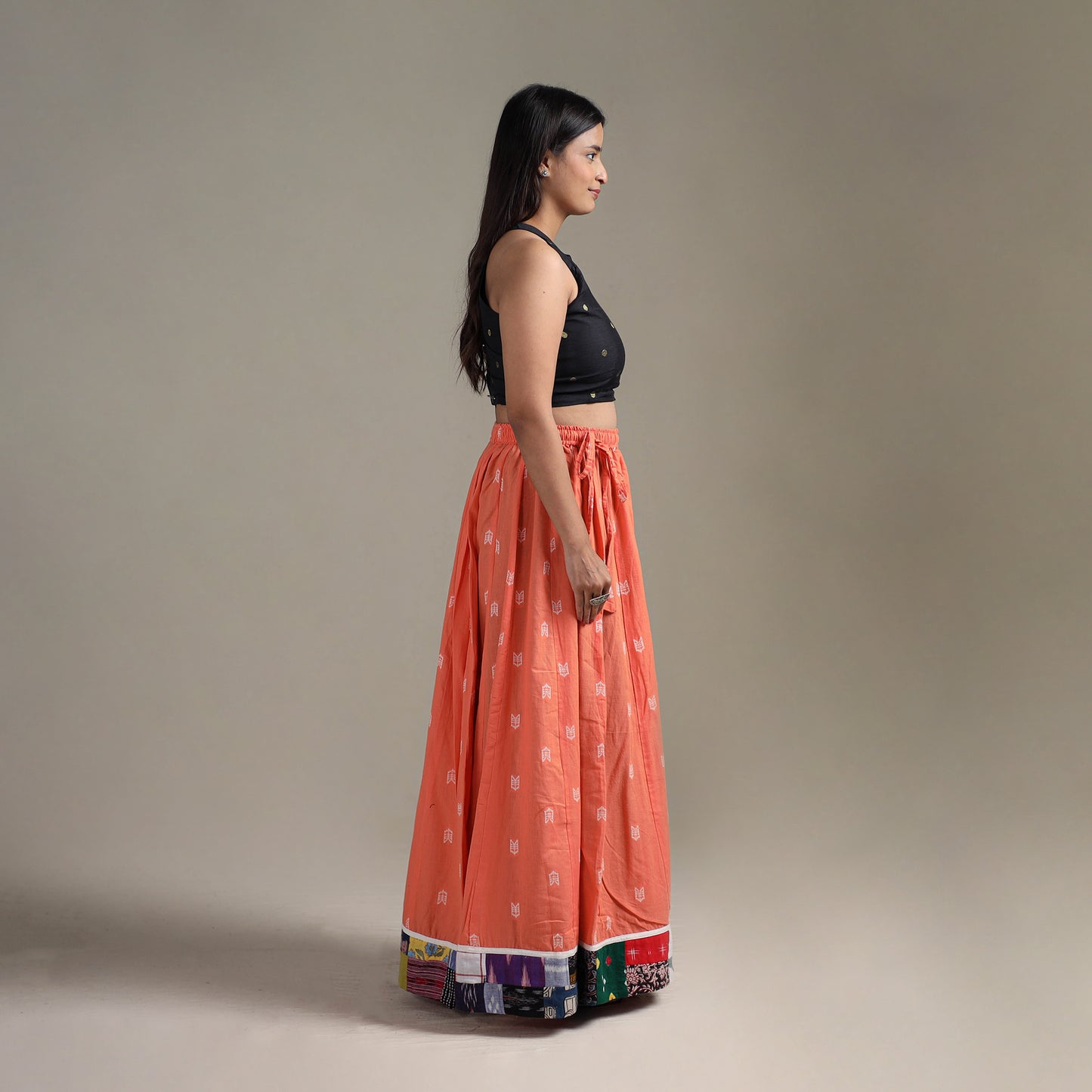 Jacquard 24 Kali Patchwork Cotton Long Skirt 24