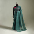 Green - Nazaakat Kota Doria Cotton Plain Saree with Blouse & Jewellery Set 57