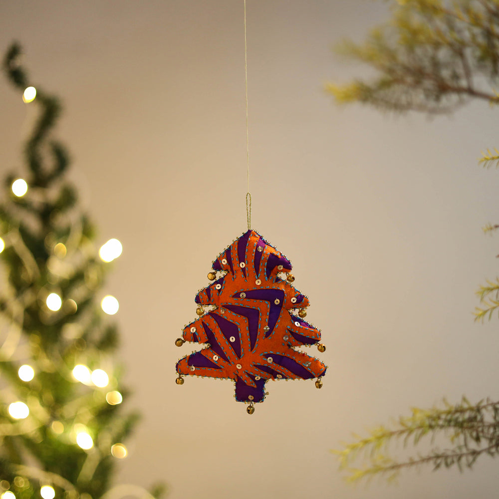 Tree Felt Ornament - Handmade Christmas Decor 48