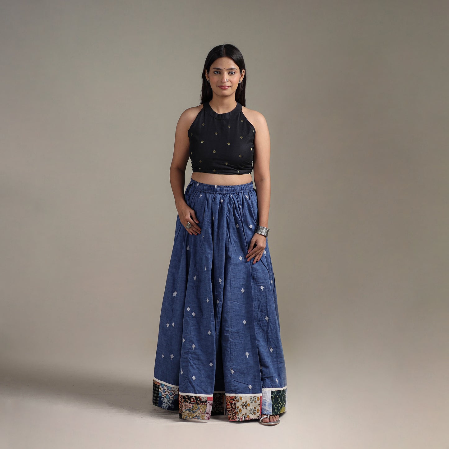 Jacquard 24 Kali Patchwork Cotton Long Skirt 26