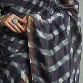 Buy Leheriya Tie-Dye Mothra Chanderi Silk Saree with Zari Border 45 Online l iTokri.com