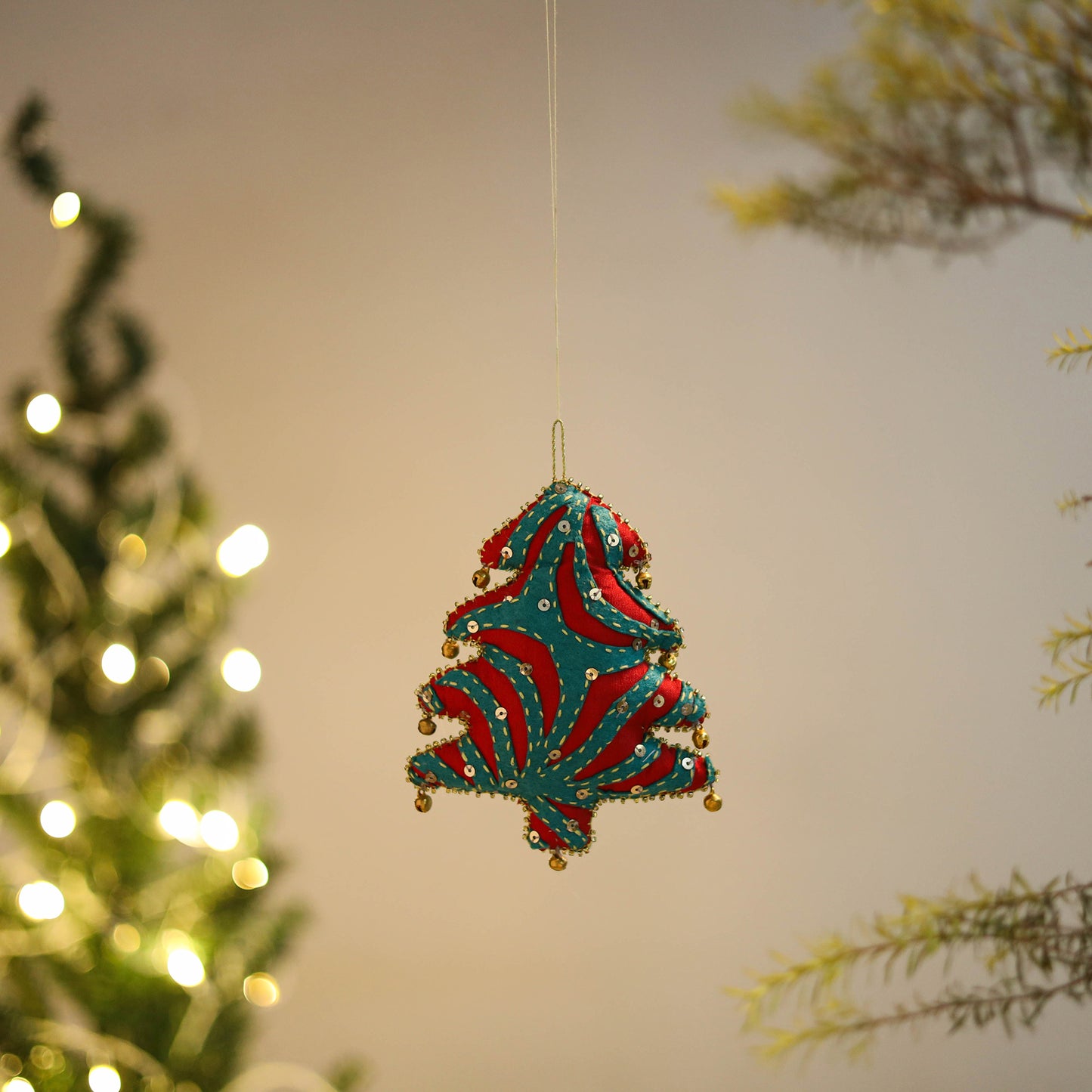 Tree Felt Ornament - Handmade Christmas Decor 49