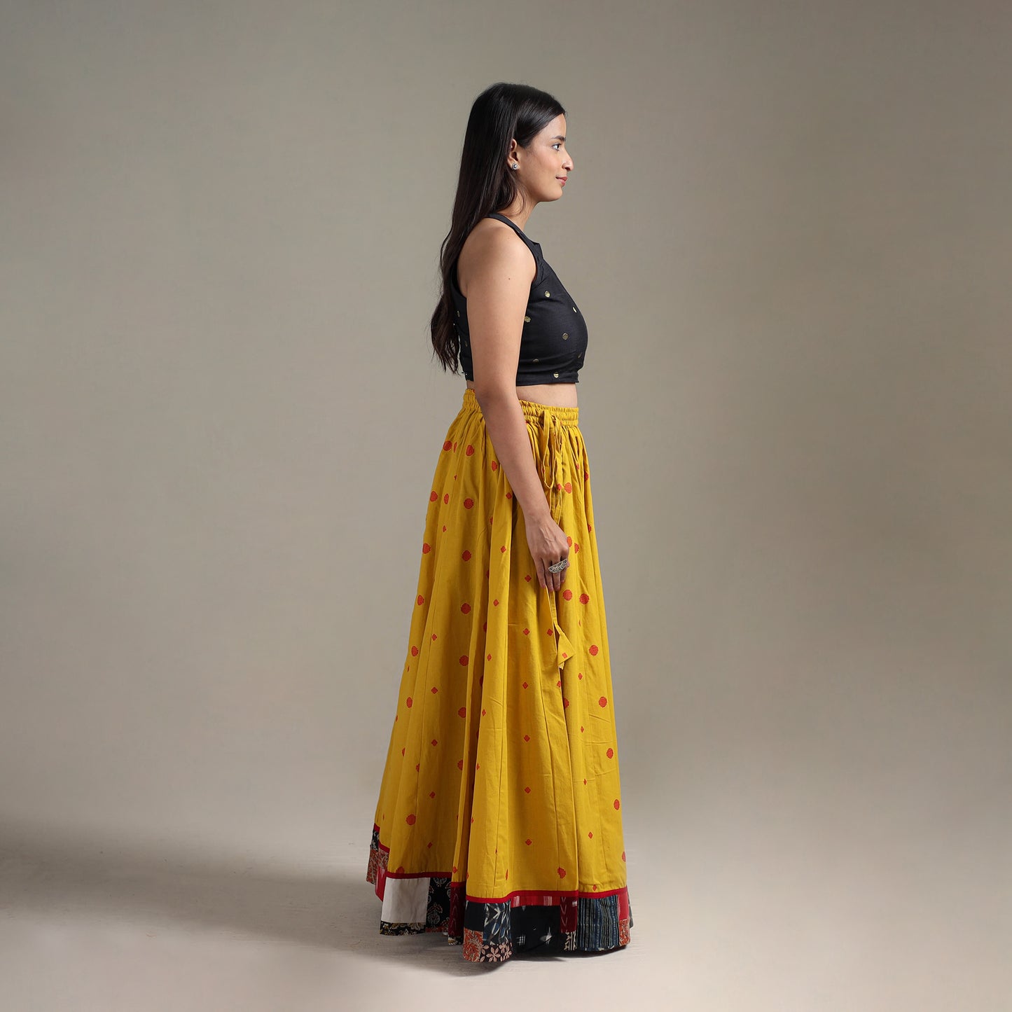 Jacquard 24 Kali Patchwork Cotton Long Skirt 27