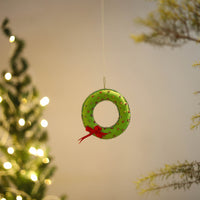 Wreath Felt Ornament - Handmade Christmas Decor 52