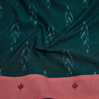 Green - Cotton Pochampally Ikat Blouse Piece 05