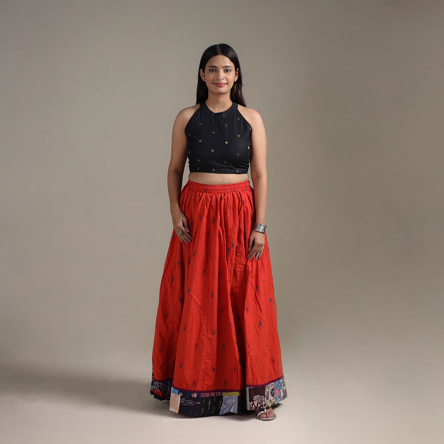 Jacquard 24 Kali Patchwork Cotton Long Skirt 31