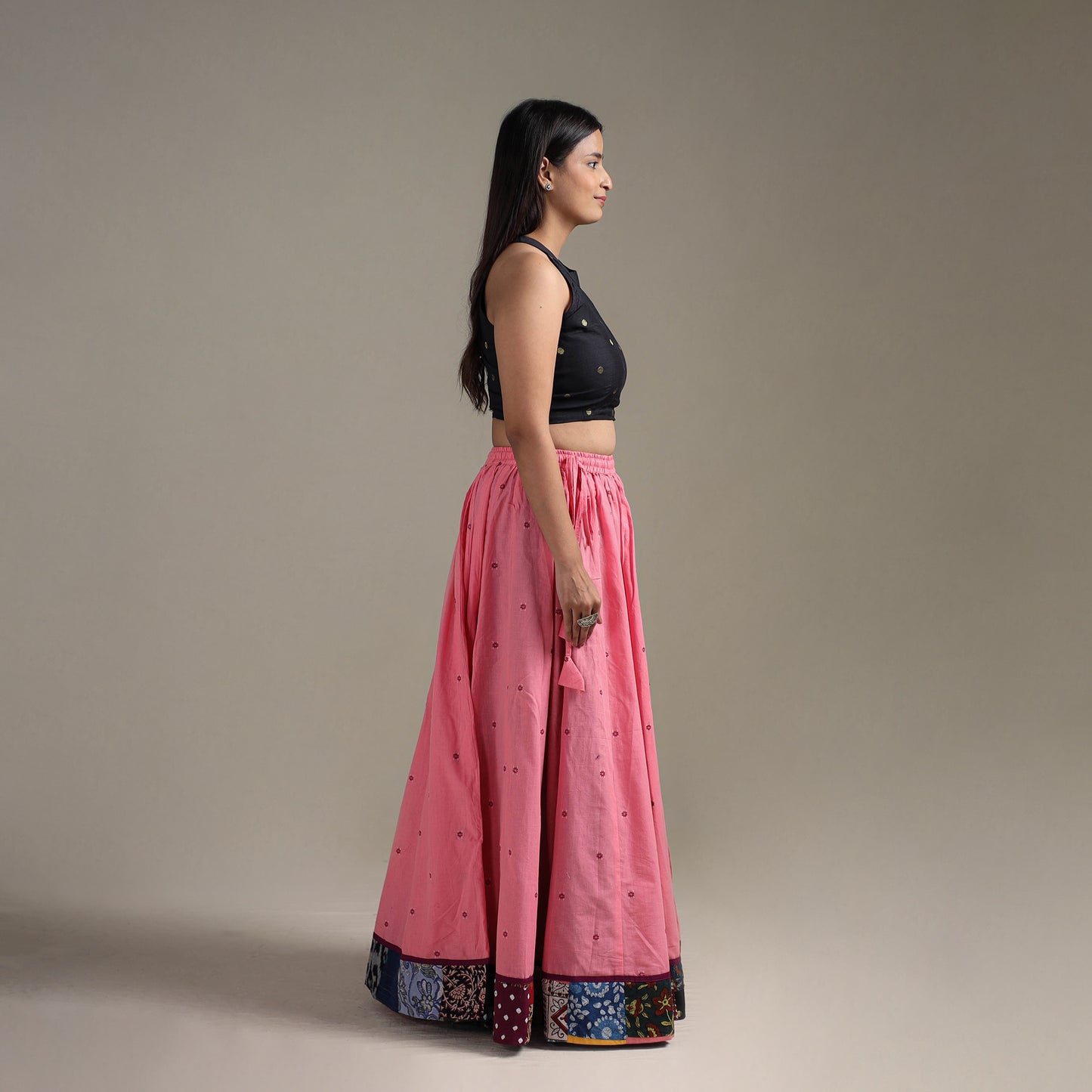 Jacquard 24 Kali Patchwork Cotton Long Skirt 33
