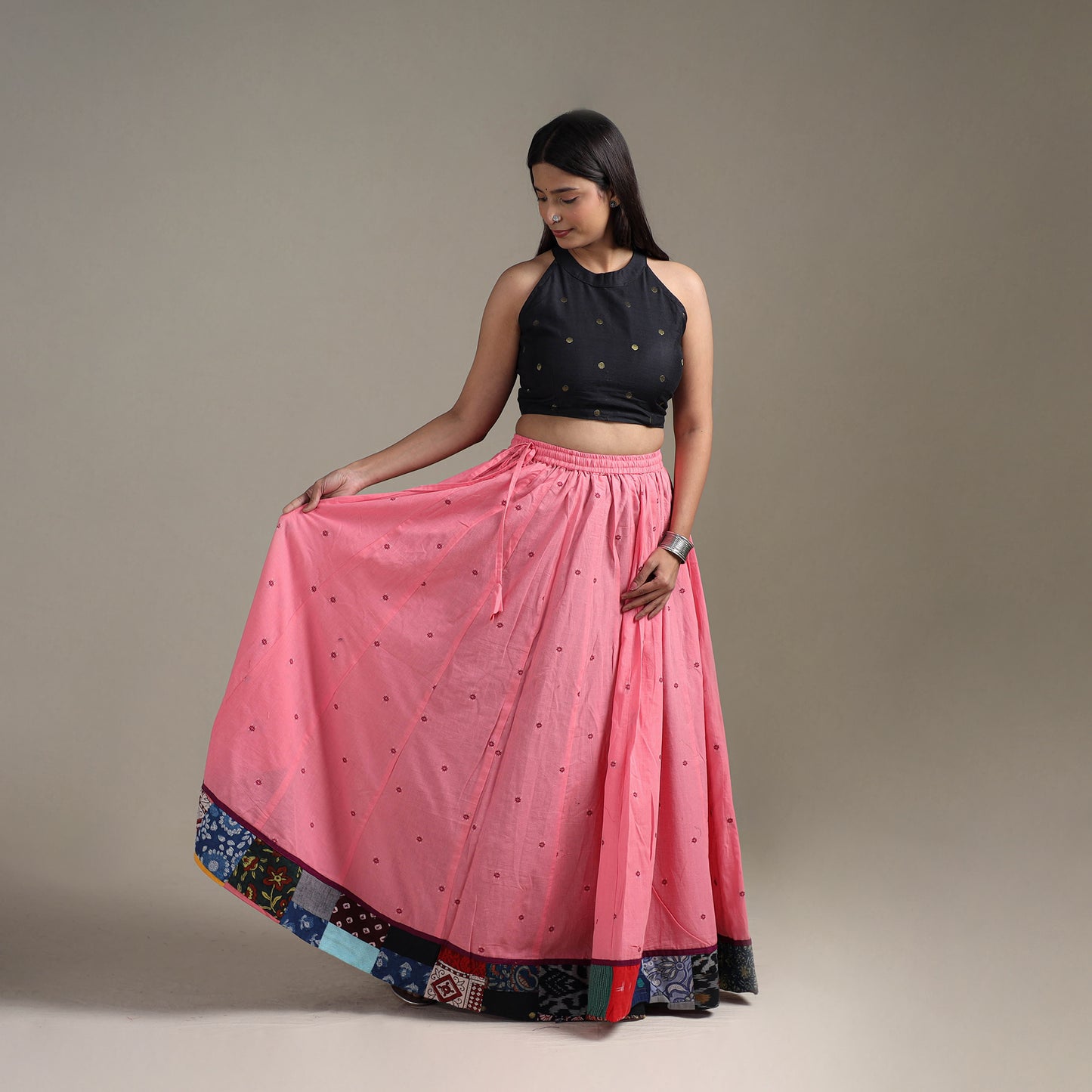 Jacquard 24 Kali Patchwork Cotton Long Skirt 33