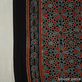 Ajrakh Bandhani Modal Silk Saree Oline in India 