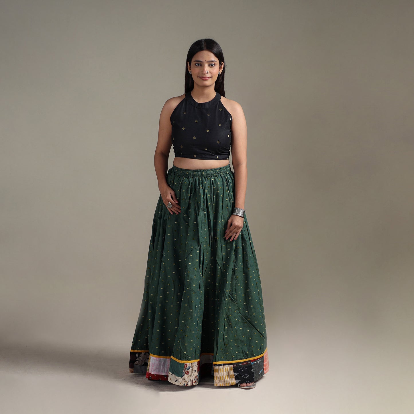 Jacquard 24 Kali Patchwork Cotton Long Skirt 35