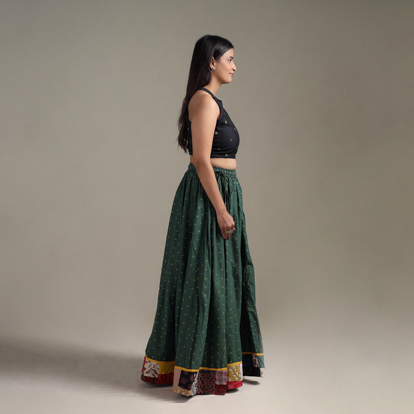 Jacquard 24 Kali Patchwork Cotton Long Skirt 35