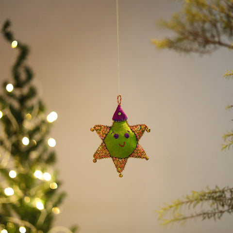 Star Felt Ornament -  Handmade Christmas Decor 62