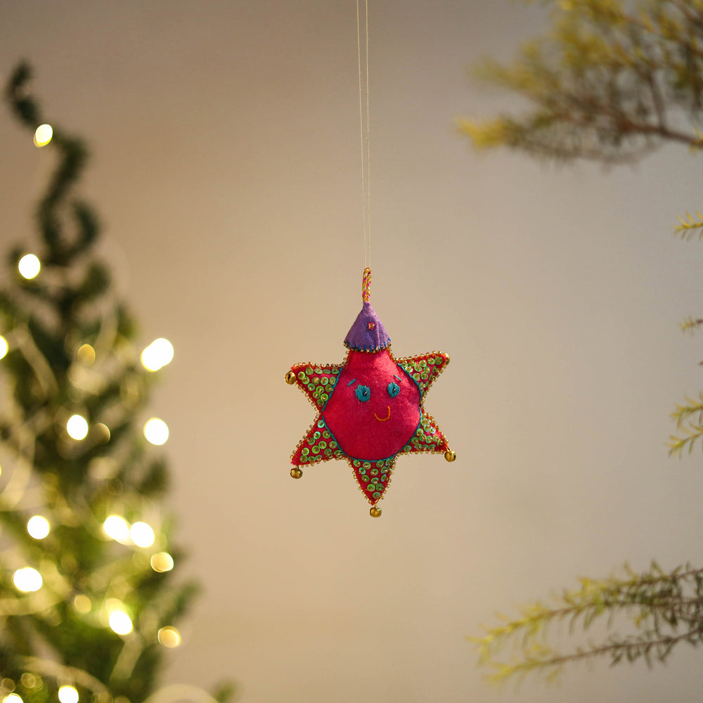 Star Felt Ornament -  Handmade Christmas Decor 63