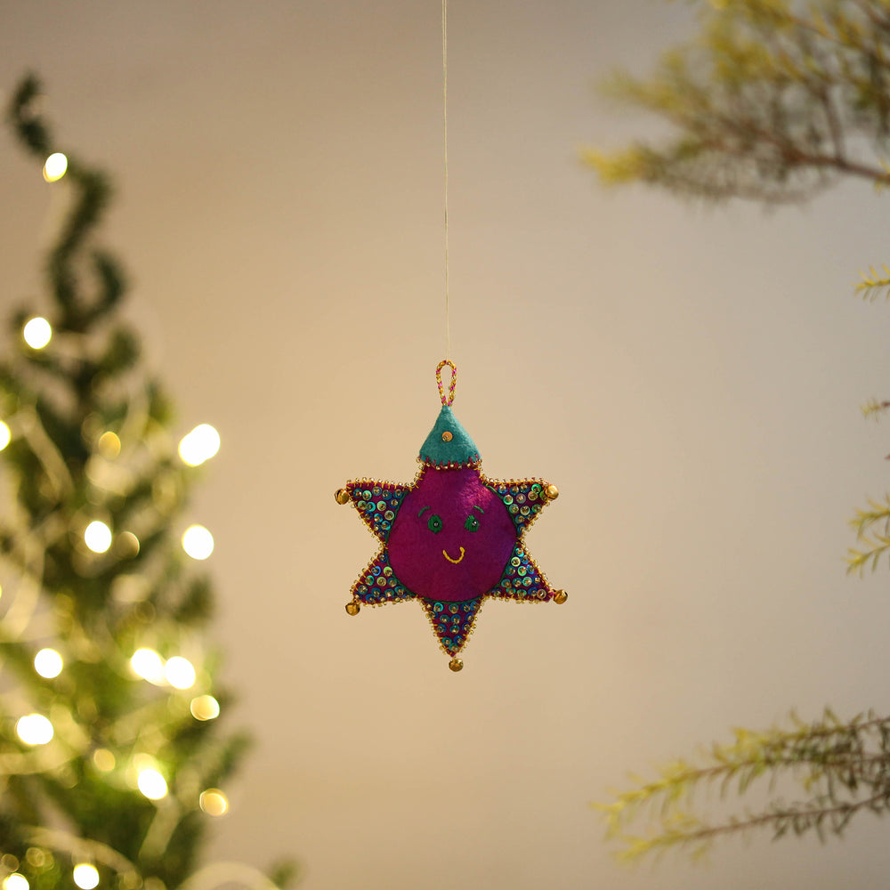 Star Felt Ornament -  Handmade Christmas Decor 66