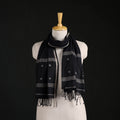 Phulia Jamdani Pure Handloom Cotton Stole with Tassels 06