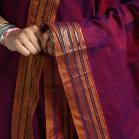 Dark Pink - Dharwad Cotton Kurta with Palazzo & Dupatta Set