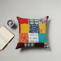 Multicolor - Handcrafted Patchwork Cushion Cover 20