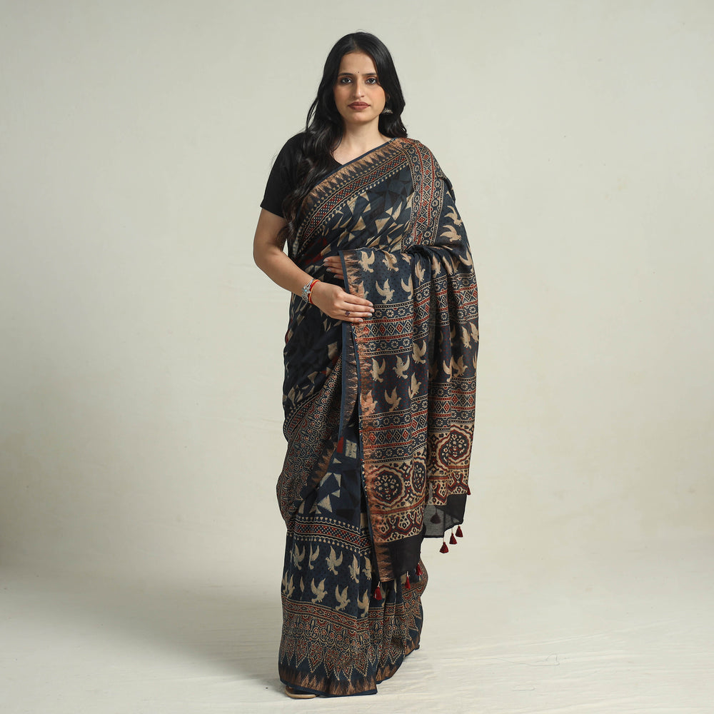 Ajrakh Saree