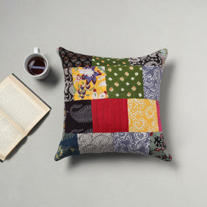 Multicolor - Handcrafted Patchwork Cushion Cover 23