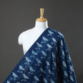  Blue Natural Dyed Cotton Bindaas Block Print Fabric