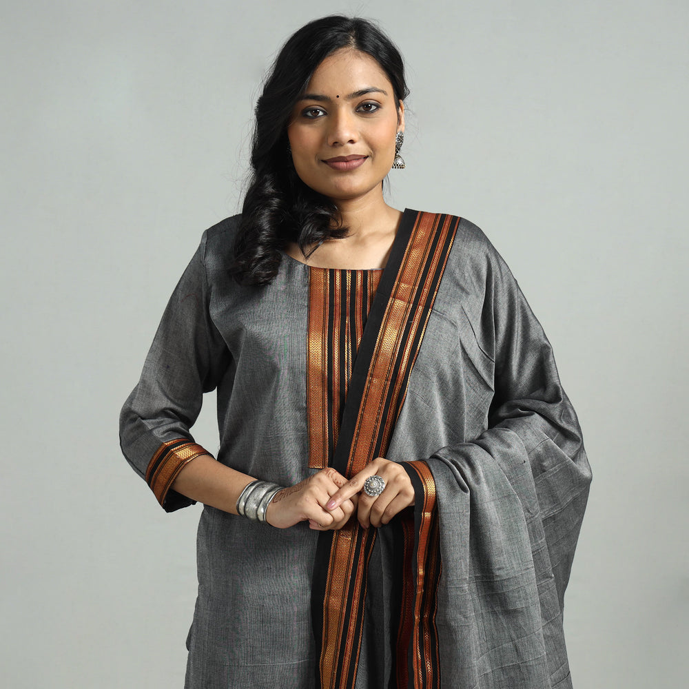 Dharwad Kurta with Palazzo & Dupatta Set
