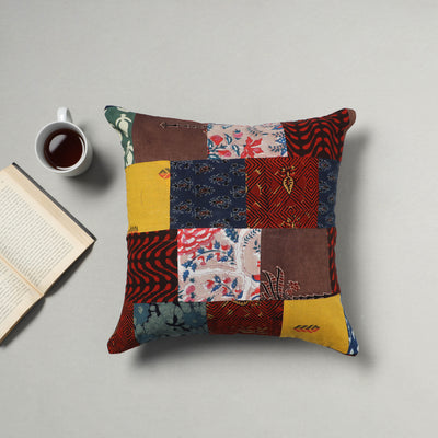 Multicolor - Handcrafted Patchwork Cushion Cover 25