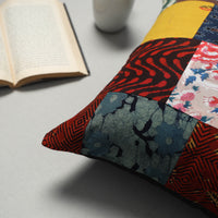 Multicolor - Handcrafted Patchwork Cushion Cover 25