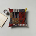 Multicolor - handcrafted cotton patchwork cushion cover (16