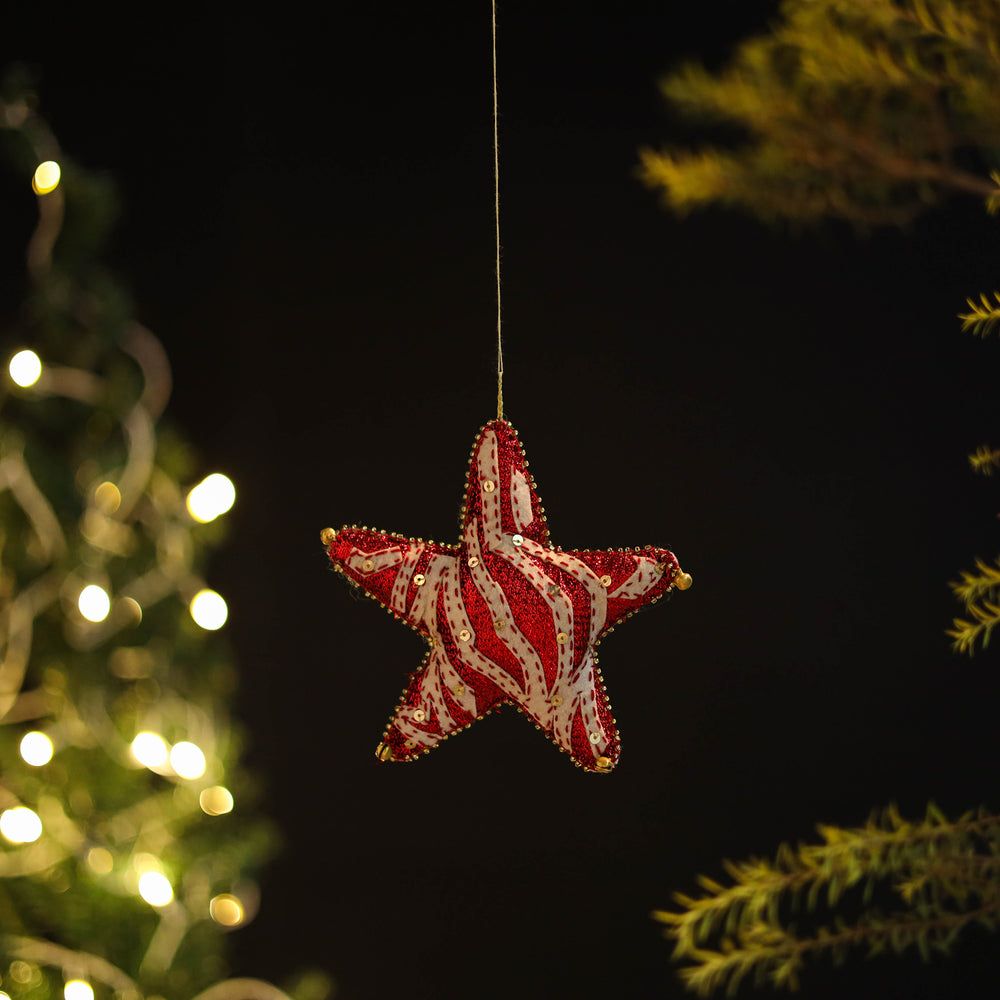 Star Felt Ornament - Handmade Christmas Decor 26