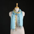 Phulia Jamdani Pure Handloom Cotton Stole with Tassels 28