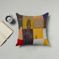Multicolor - handcrafted cotton patchwork cushion cover 17