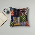 Multicolor - handcrafted cotton patchwork cushion cover 18