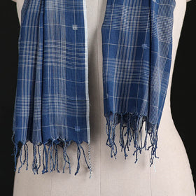 Phulia Jamdani Pure Handloom Cotton Stole with Tassels 32