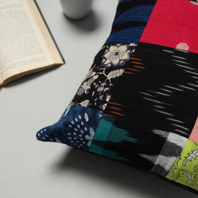 Multicolor - handcrafted cotton patchwork cushion cover 20