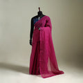 Pink - Nazaakat Kota Doria Cotton Plain Saree with Blouse & Jewellery Set 71